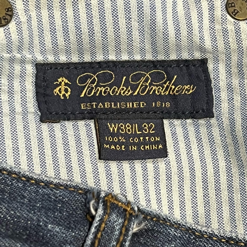 Brooks Brothers Men’s Dark Wash Straight Leg Jeans W38 L32 Classic Denim